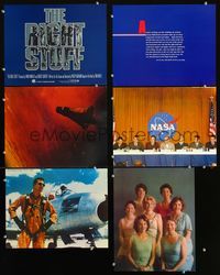 6g426 RIGHT STUFF 6 LCs '83 Dennis Quaid, Scott Glenn, Ed Harris as the first NASA astronauts!