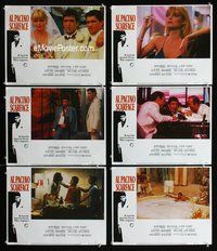 6g432 SCARFACE 6 LCs '83 Al Pacino as Tony Montana, Michelle Pfeiffer, Brian De Palma, Oliver Stone!