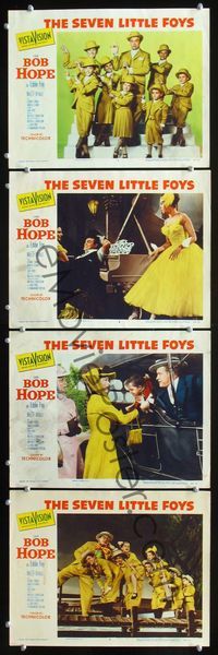 6g933 SEVEN LITTLE FOYS 4 LCs '55 wacky image of Bob Hope with 7 kids, all in suits!
