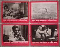 6g941 SLENDER THREAD 4 LCs '66 Sidney Poitier keeps Anne Bancroft from committing suicide!