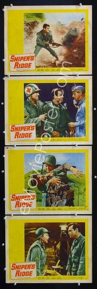 6g944 SNIPER'S RIDGE 4 LCs '61 Jack Ging, Stanley Clements, WWII action images!