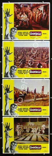 6g949 SPARTACUS 4 LCs R68 Stanley Kubrick directed classic, Kirk Douglas, Jean Simmons!