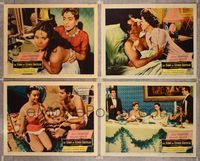 6g956 STORY OF ESTHER COSTELLO 4 LCs '57 Rossano Brazzi, Joan Crawford & The Golden Virgin!