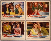 6g957 STORY OF SEABISCUIT 4 LCs '49 grown-up Shirley Temple, Barry Fitzgerald, horse racing!