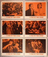 6g471 TALE OF TWO CITIES 6 LCs R62 Ronald Colman, Elizabeth Allan, written by Charles Dickens!