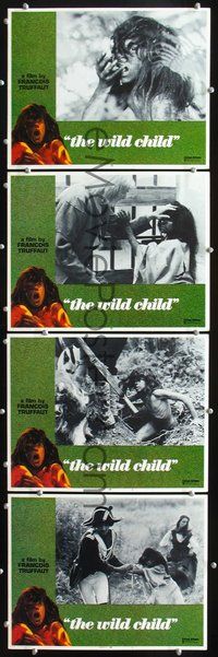 6g993 WILD CHILD 4 LCs '70 Francois Truffaut's classic L'Enfant Sauvage!