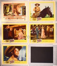 6g749 WONDERFUL COUNTRY 5 LCs '59 Texan Robert Mitchum in sombrero, Julie London!