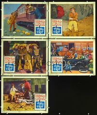 6g750 WORLD OF COMEDY 5 LCs '62 classic images of wacky comedian Harold Lloyd!