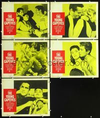 6g751 YOUNG CAPTIVES 5 LCs '59 bad teens, Steven Marlo, Luana Patten!