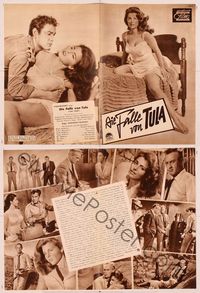 6h204 TRAP  German program '59 many images of sexy Tina Louise + Widmark, Lee J. Cobb & Holliman!