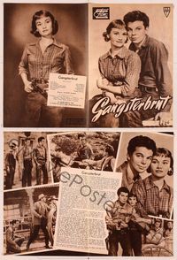 6h210 YOUNG GUNS  German program '56 many images of Russ Tamblyn with pretty Gloria Talbott!