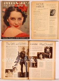 6h031 MOVIE MIRROR magazine March 1936, close portrait of pretty Norma Shearer by James Dolittle!