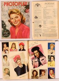 6h027 PHOTOPLAY magazine January 1945, great Christmas portrait of Ingrid Bergman by Paul Hesse!