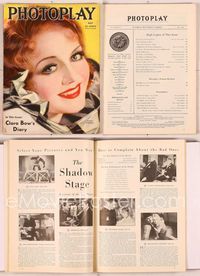 6h020 PHOTOPLAY magazine May 1933, artwork portrait of pretty Nancy Carroll by Earl Christy!