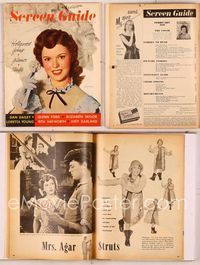 6h060 SCREEN GUIDE magazine February 1949, Shirley Temple newly married to John Agar!