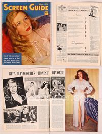 6h045 SCREEN GUIDE magazine June 1942, portrait of sexy Veronica Lake by Eugene Robert Richee!