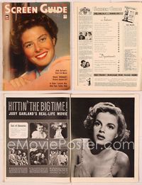 6h054 SCREEN GUIDE magazine March 1943, great smiling portrait of Ingrid Bergman by Jack Albin!