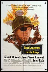 6j142 CASTLE KEEP 1sh '69 Burt Lancaster & sexy Astrid Heeren in World War II!