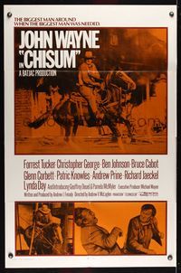 6j154 CHISUM int'l 1sh '70 Andrew V. McLaglen, Forrest Tucker, The Legend big John Wayne!