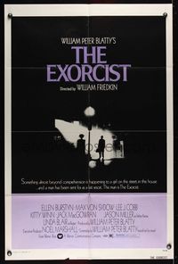 6j240 EXORCIST 1sh '74 William Friedkin, Max Von Sydow, William Peter Blatty horror classic!