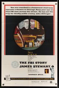 6j251 FBI STORY 1sh '59 lady in the red dress, detective Jimmy Stewart & Vera Miles!