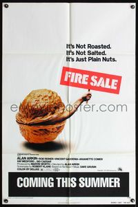 6j259 FIRE SALE advance 1sh '77 Alan Arkin, Rob Reiner, they're just plain nuts, wacky image!