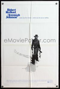 6j416 JEREMIAH JOHNSON style C 1sh '72 cool image of Robert Redford, directed by Sydney Pollack!