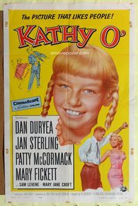 6j427 KATHY O' 1sh '58 sexy Jan Sterling & Patty McCormack from The Bad Seed!