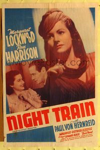 6j594 NIGHT TRAIN TO MUNICH 1sh '40 Carol Reed directed, Margaret Lockwood & Rex Harrison!