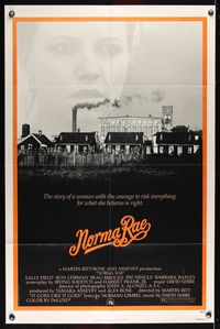 6j605 NORMA RAE 1sh '79 Sally Field in the story of a woman with the courage to risk everything!