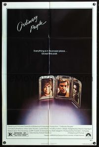 6j627 ORDINARY PEOPLE 1sh '80 Donald Sutherland, Mary Tyler Moore, directed by Robert Redford!