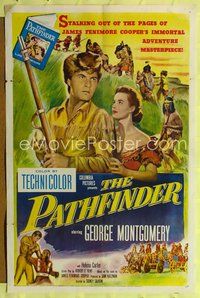 6j644 PATHFINDER 1sh '52 George Montgomery was the most dangerous marksman in all the West!