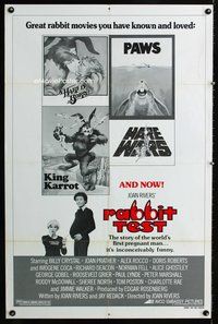 6j689 RABBIT TEST 1sh '78 director Joan Rivers, Billy Crystal is the first pregnant man!