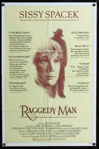 6j692 RAGGEDY MAN reviews 1sh '81 Sissy Spacek, Eric Roberts, Sam Shepard