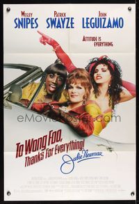 6j910 TO WONG FOO THANKS FOR EVERYTHING JULIE NEWMAR 1sh '95 drag queens Snipes & Swayze!