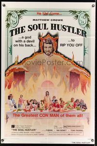 6k189 SOUL HUSTLER 1sh '73 Burt Topper directed, Fabian, The Soul Hustler!