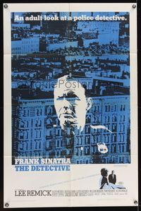 6k212 DETECTIVE 1sh '68 Frank Sinatra as gritty New York City cop, an adult look at police!