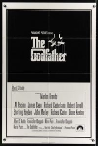 6k328 GODFATHER int'l 1sh '72 Marlon Brando & Al Pacino in Francis Ford Coppola crime classic!