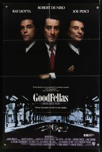 6k332 GOODFELLAS int'l 1sh '90 Robert De Niro, Joe Pesci, Ray Liotta, Martin Scorsese classic!