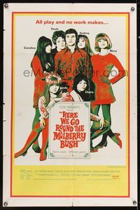 6k372 HERE WE GO ROUND THE MULBERRY BUSH 1sh '68 Judy Geeson, Barry Evans, Angela Scoular!