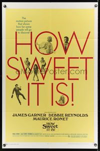 6k400 HOW SWEET IT IS 1sh '68 Jerry Paris, James Garner, Debbie Reynolds, Maurice Ronet