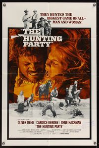 6k409 HUNTING PARTY int'l 1sh '71 they hunted the deadliest game of all - 26 men and Candice Bergen!