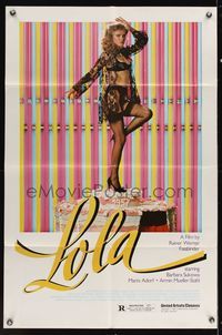 6k544 LOLA 1sh '82 Rainer Werner Fassbinder, sexy Barbara Sukowa in lingerie!