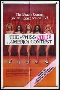 6k605 MISS NUDE AMERICA CONTEST 1sh '80 beauty pageant sexploitation, you will never see on TV!