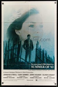 6k846 SUMMER OF '42 1sh '71 in everyone's life there's a summer like this, Jennifer O'Neill!
