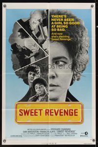 6k854 SWEET REVENGE 1sh '77 Stockard Channing is a girl so good at being so bad!