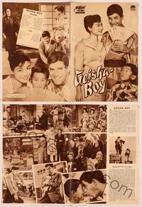 6m177 GEISHA BOY German program '58 many different images of screwy Jerry Lewis in Japan!