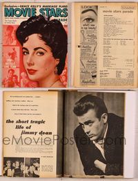 6m032 MOVIE STARS PARADE magazine December 1955, super c/u of sexy Elizabeth Taylor from Giant!