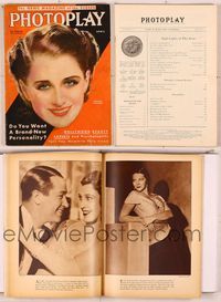 6m014 PHOTOPLAY magazine April 1932, great smiling art portrait of Norma Shearer by Earl Christy!