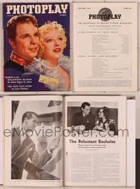 6m023 PHOTOPLAY magazine June 1936, Dick Powell & Marion Davies by Adolph Klein in Hearts Divided!